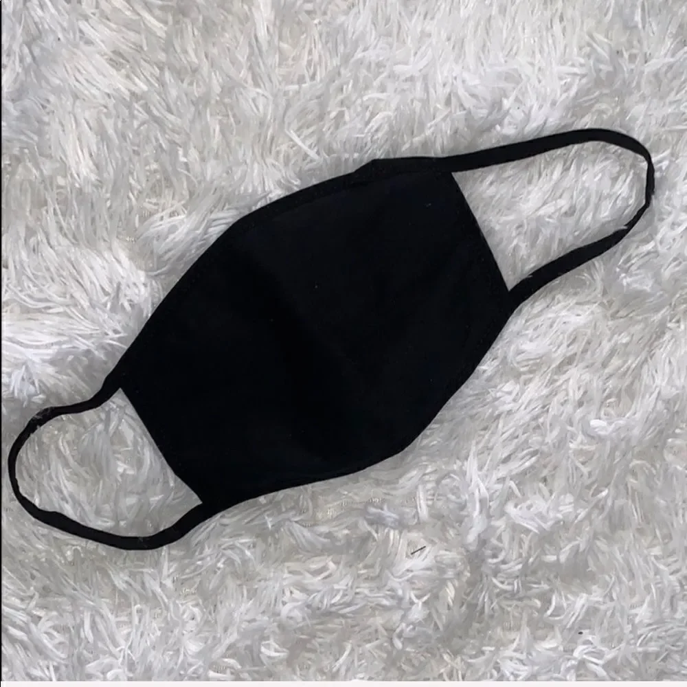 Unisex Black Cotton Face Mask